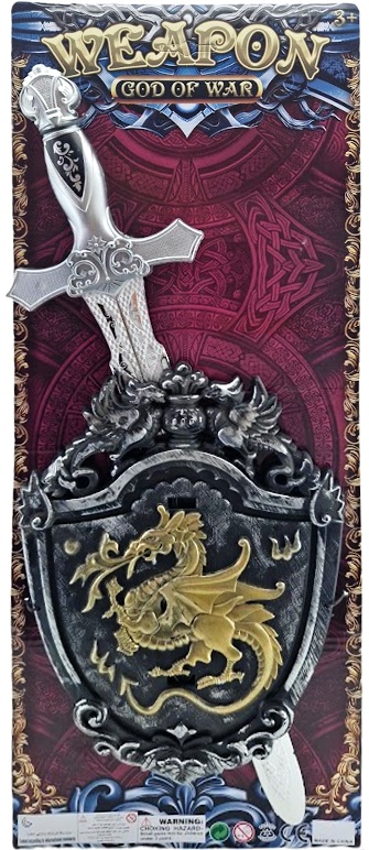 LAMPS - Lovagi kard és pajzs szett 53 x 21 cm