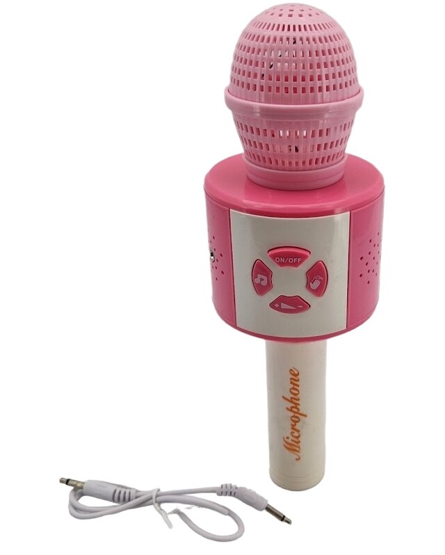 LAMPS - Rózsaszín mikrofon effektekkel 24 cm