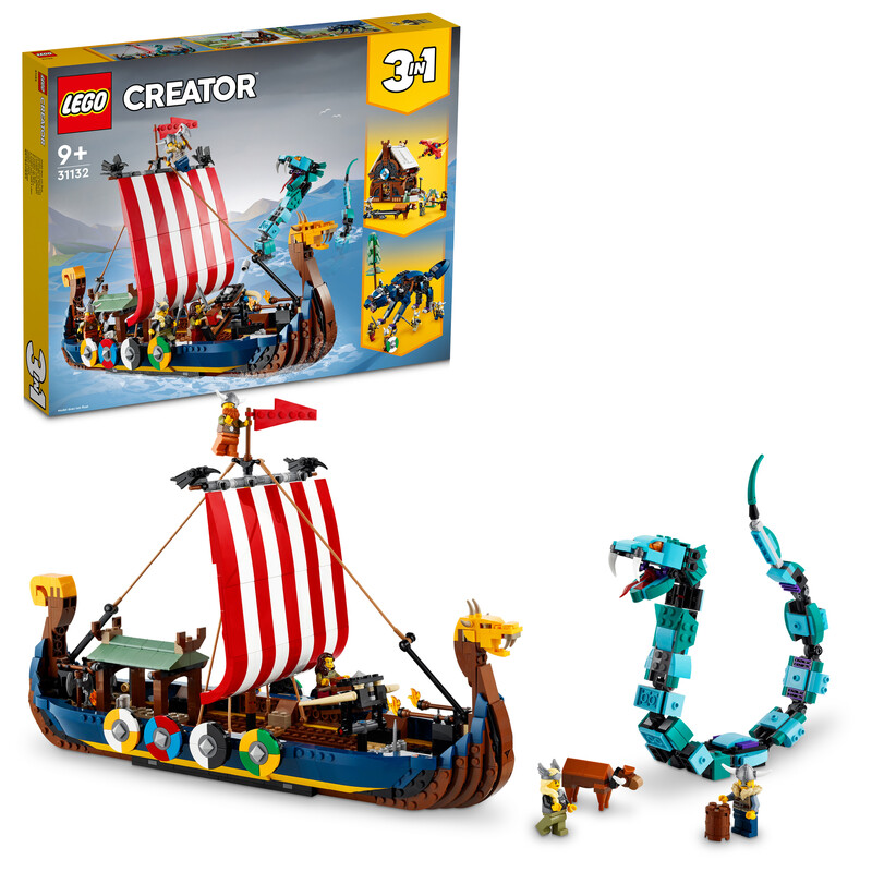 LEGO - Creator 31132 Viking hajó és tengeri kígyó