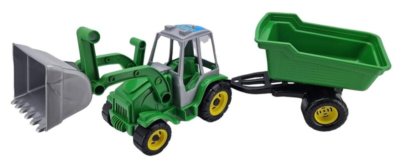 MIKRO TRADING - Traktor iparvágányral és rakodógéppel 51 cm