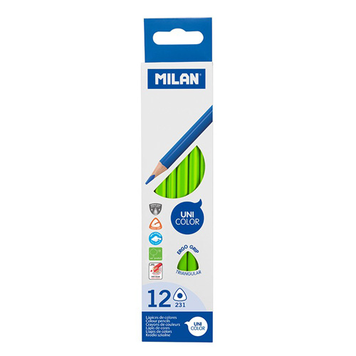 MILAN - Ergo Grip zsírkréta háromszög 12 db