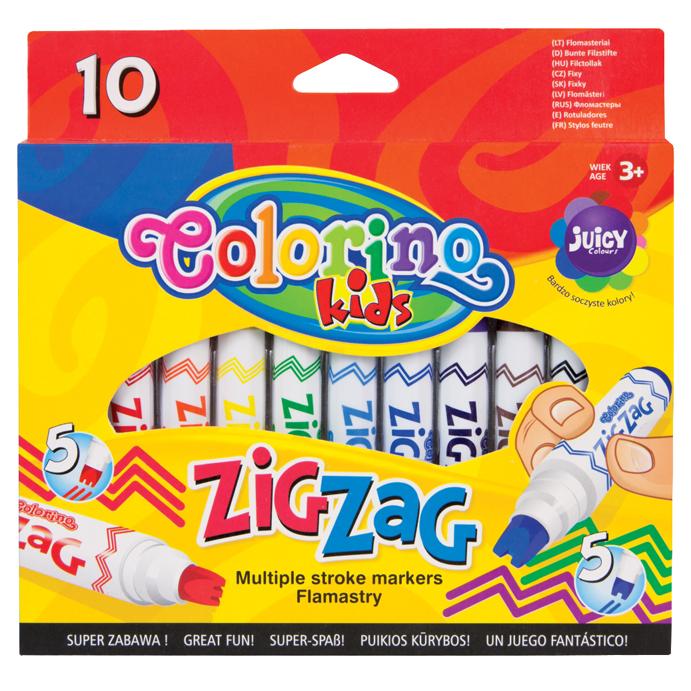 PATIO - Colorino markerek ZIG ZAG 10 színben