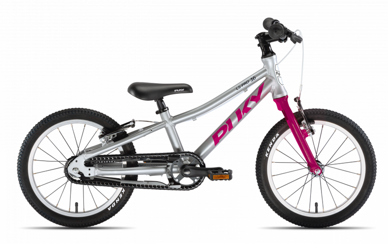 PUKY - Gyermek kerékpár LS PRO 16-1 Alu - ezüst / bogyó