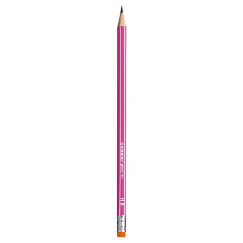STABILO - Grafit ceruza HB ceruza 160 radírral - rózsaszín