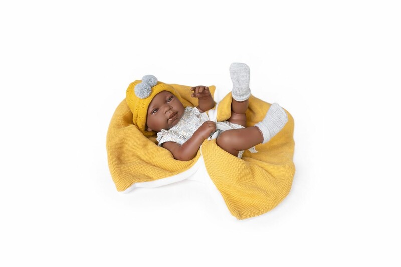 ANTONIO JUAN - 50287 MULATO - valósághű baba baba teljes vinil testtel - 42 cm
