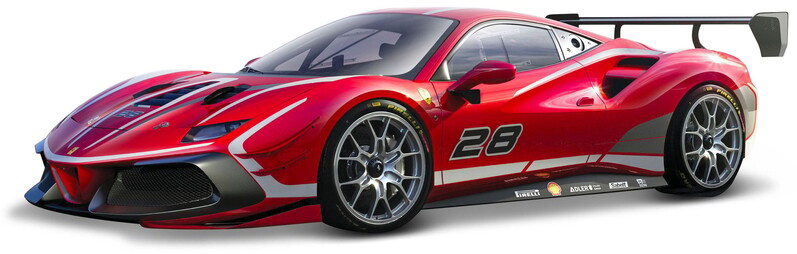 BBURAGO - 1:43 Ferrari Racing 488 CHALLENGE EVO 2020