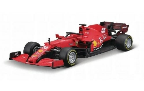 BBURAGO - 1:43 Ferrari Racing F1 SF21 #55 (Carlos Sainz)