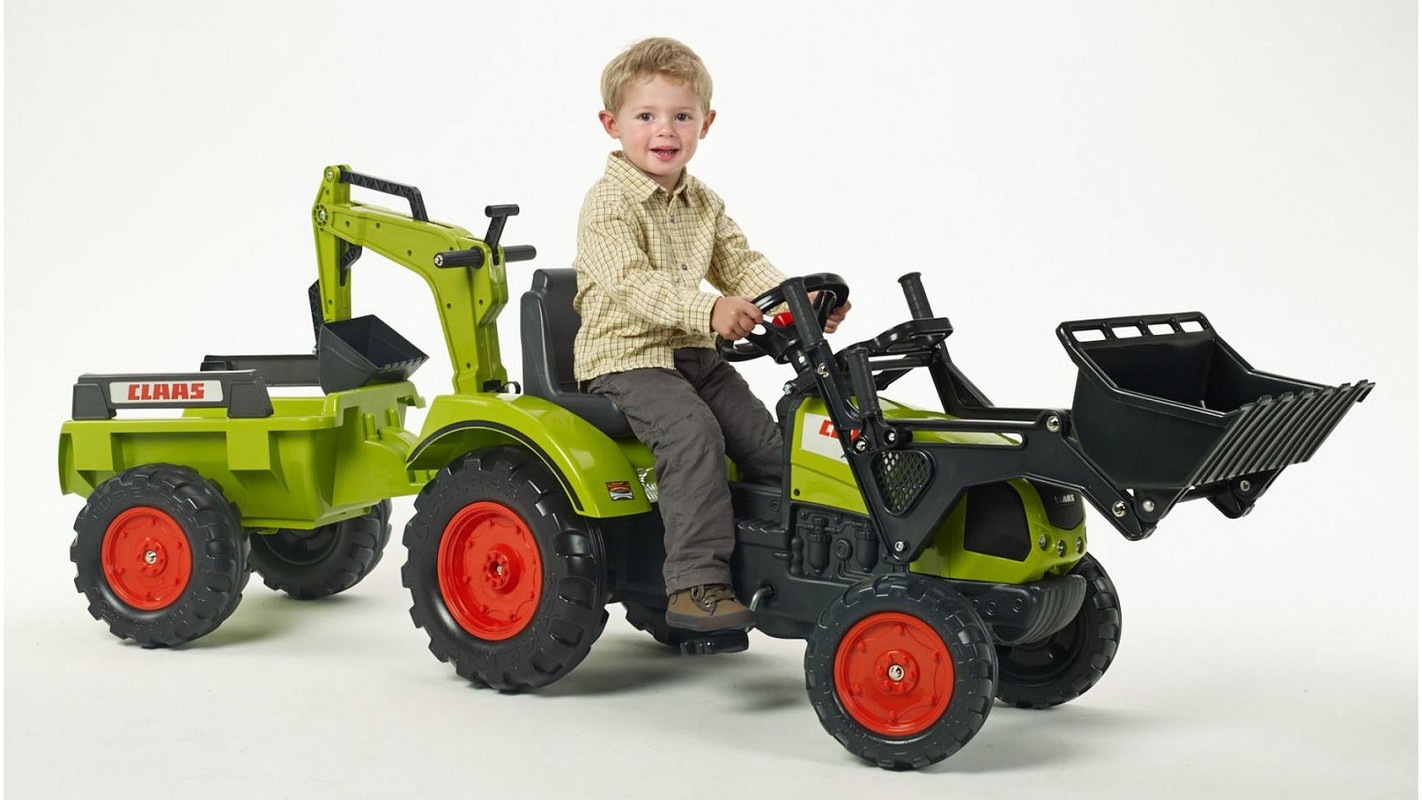 FALK - Pedálos traktor 2070 Claas Arion 430 markolóval