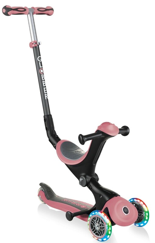 GLOBBER - Scooter GO-UP Deluxe Light Mély pasztell rózsaszín