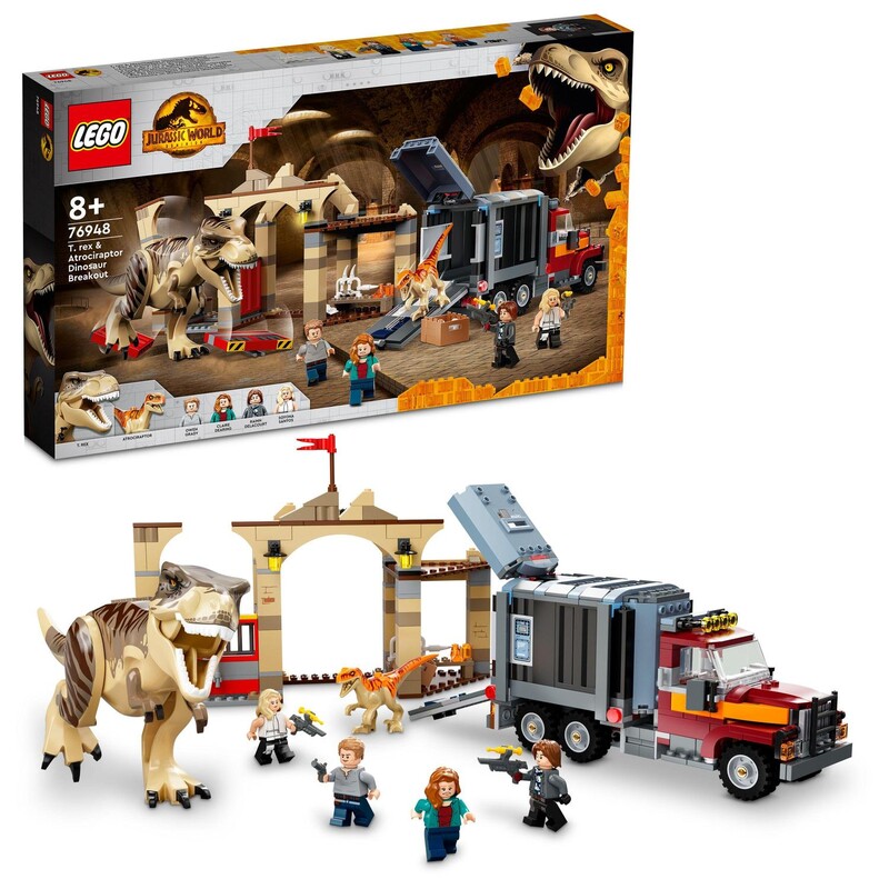 LEGO - T-rex és atrociraptor menekülés