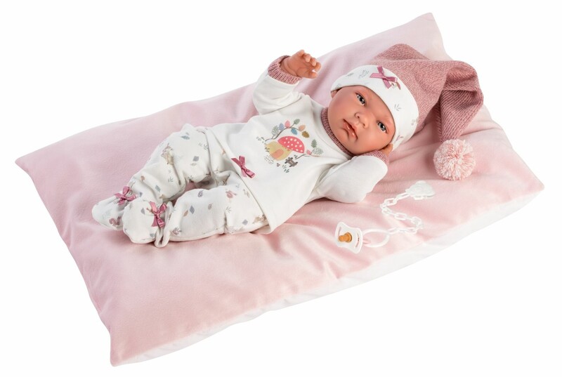 LLORENS - 73880 NEW BORN GIRL - valósághű baba baba teljes vinil testtel - 40 c