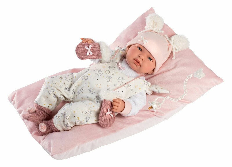 LLORENS - 84458 NEW BORN - valósághű baba baba hangokkal és puha szövettesttel - 44