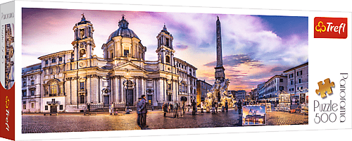 TREFL - Panoramic puzzle 500 - Piazza Navona