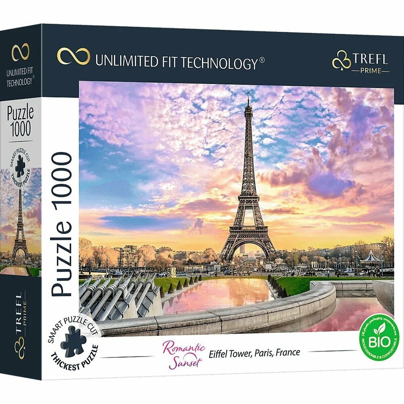 TREFL - Prime puzzle 1000 UFT - Romantikus naplemente: Eiffel-torony Párizsban
