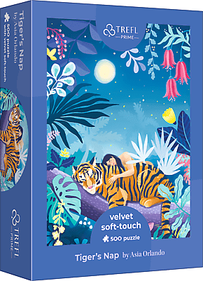 TREFL - Velvet Soft-Touch puzzle 500 UFT - Asia Orlando: Alvó tigris