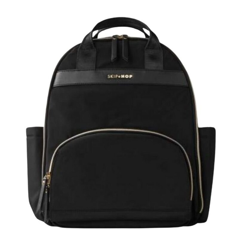SKIP HOP - Envi-Luxe black pelenkázó táska/hátizsák