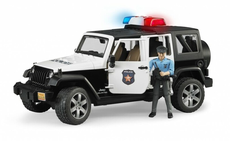 BRUDER - 02526 Jeep Wrangler Rendőrség figurával