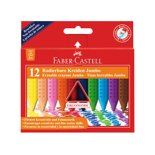 FABER CASTELL - zsírkréták Grip Jumbo Plastic Colour