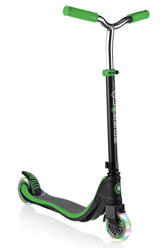 GLOBBER - Scooter Flow 125 fények fekete / neon zöld