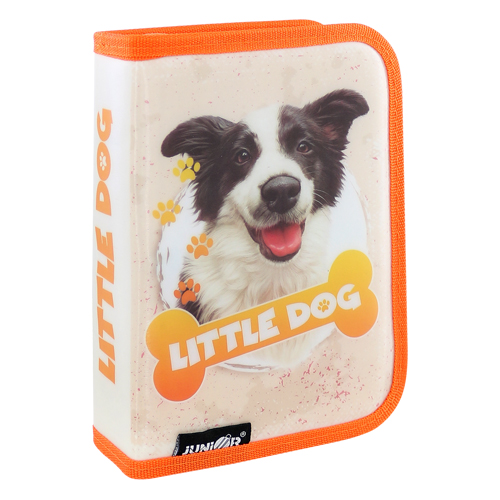 JUNIOR - Üres vászon tolltartó - 4-es sorozat - Little Dog