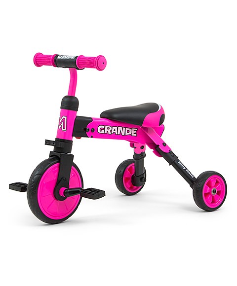 MILLY MALLY - Gyerek háromkerekű bicikli Grande pink