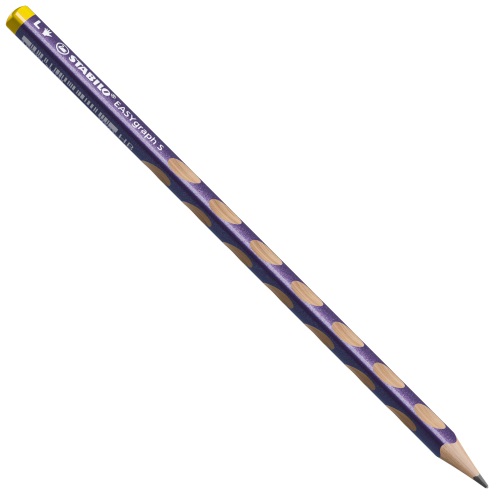 STABILO - Vékony háromszög ceruza balkezeseknek - EASYgraph S Metallic Edition - lila