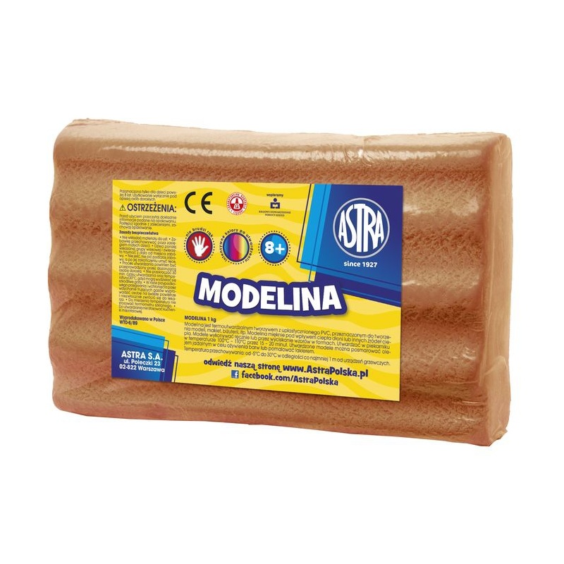ASTRA - sütő modellező masszát MODELINA 1kg barna