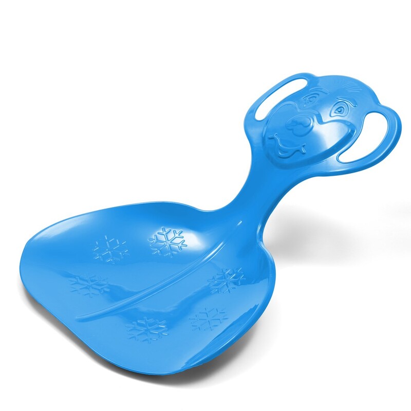 BABY MIX - Gyerek műanyag hócsúszka popsi szánkó COMFORT LINE M kék