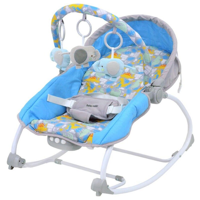 BABY MIX - Multifunkcionális baba hinta pihenőszékszürke