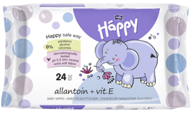 BELLAHAPPY - BABY nedves törlőkendők E-vitaminnal 24 db
