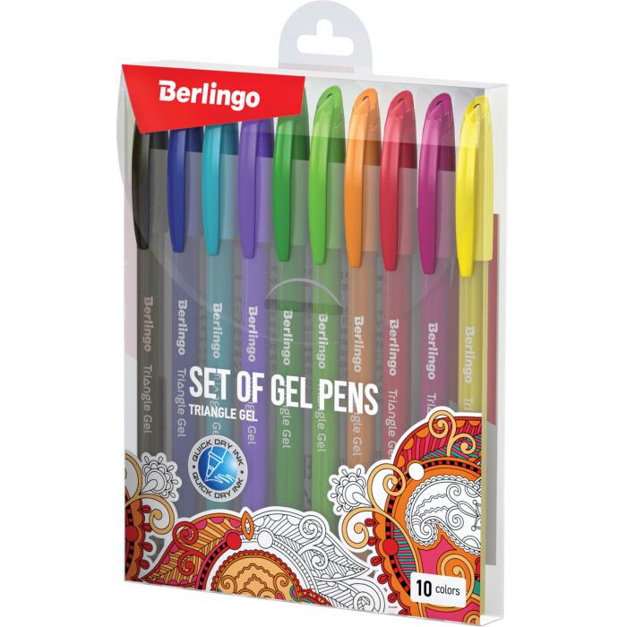 BERLINGO - Berlingo 10 színű zselés toll készlet