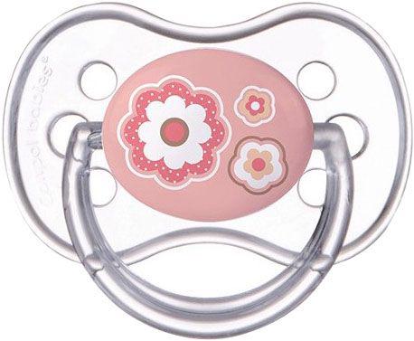 CANPOL BABIES - Szilikon cumizó szimmetrikus 6-18m újszülött baba - rózsaszín