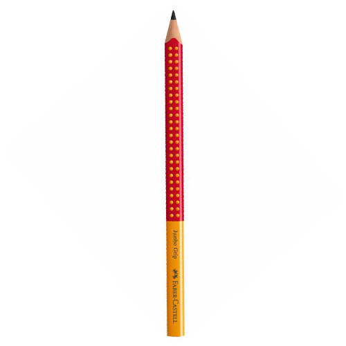 FABER CASTELL - Grafit ceruza Grip Jumbo / B narancs/piros