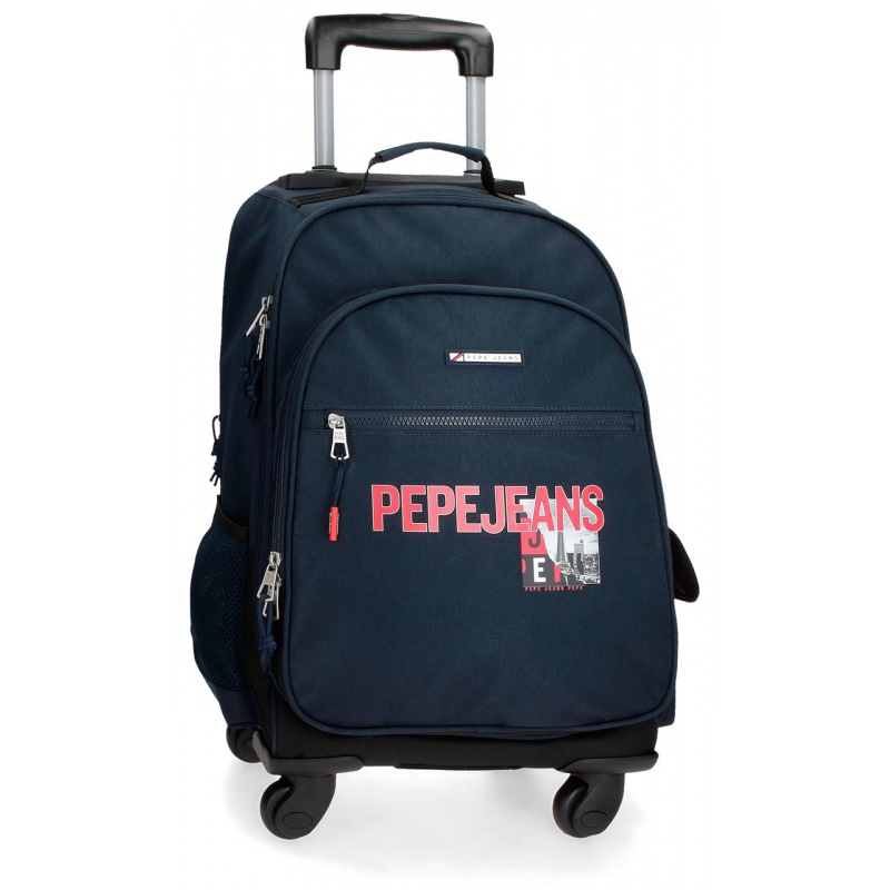 JOUMMA BAGS - PEPE JEANS Dikran utazási / iskolai hátizsák kerekekkel