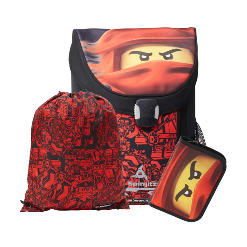 LEGO BAGS - Ninjago Red Easy - iskolai aktatáska