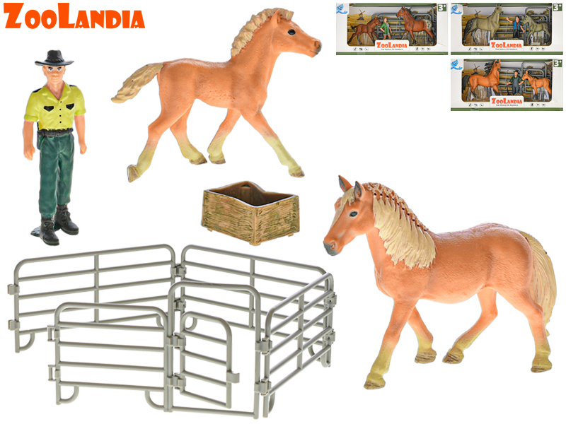 MIKRO TRADING - Zoolandia ló csikóval és kiegészítőkkel