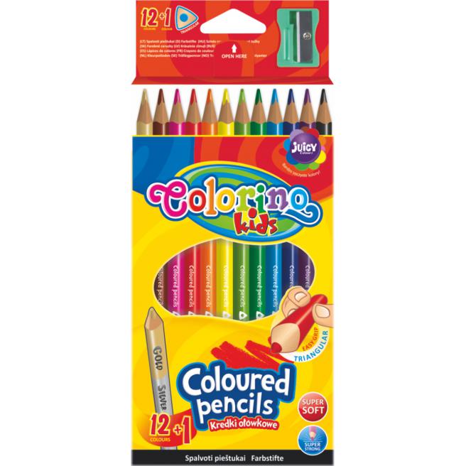 PATIO - Colorino zsírkréta trió 2 szín + ceruzahegyező