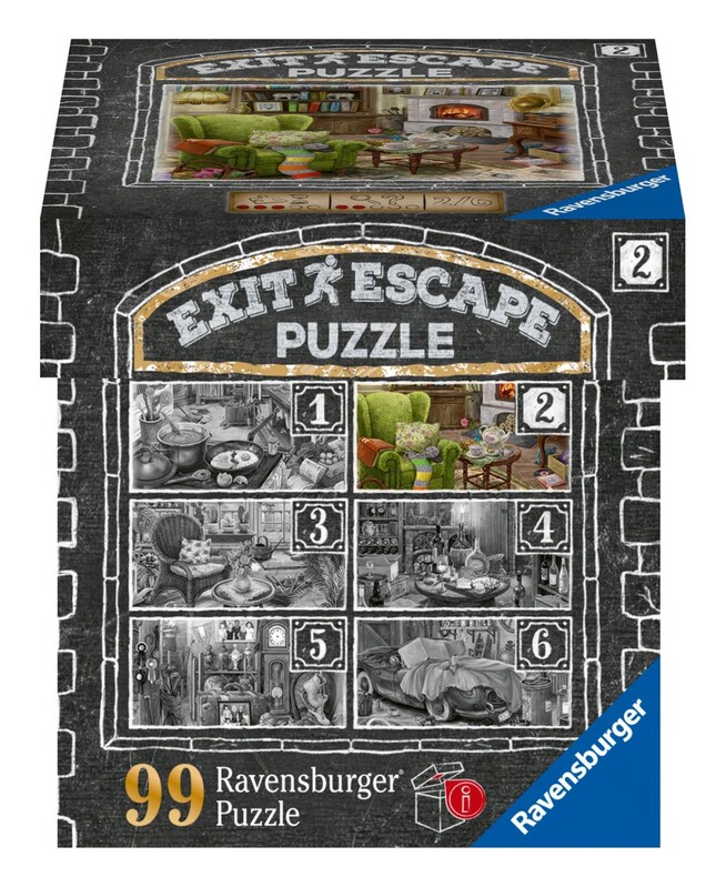 RAVENSBURGER - Exit Puzzle: Nappali 99 darab