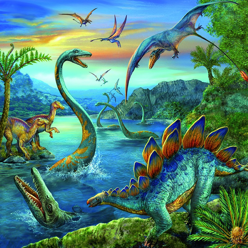 RAVENSBURGER - Fascination - Dinoszauruszok 3x49 darab