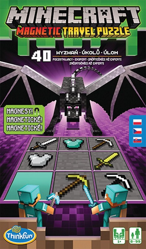 RAVENSBURGER - Thinkfun Minecraft mágneses utazási játék
