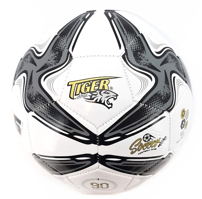STAR TOYS - Futball labda Tiger Soccer szürke méret 5