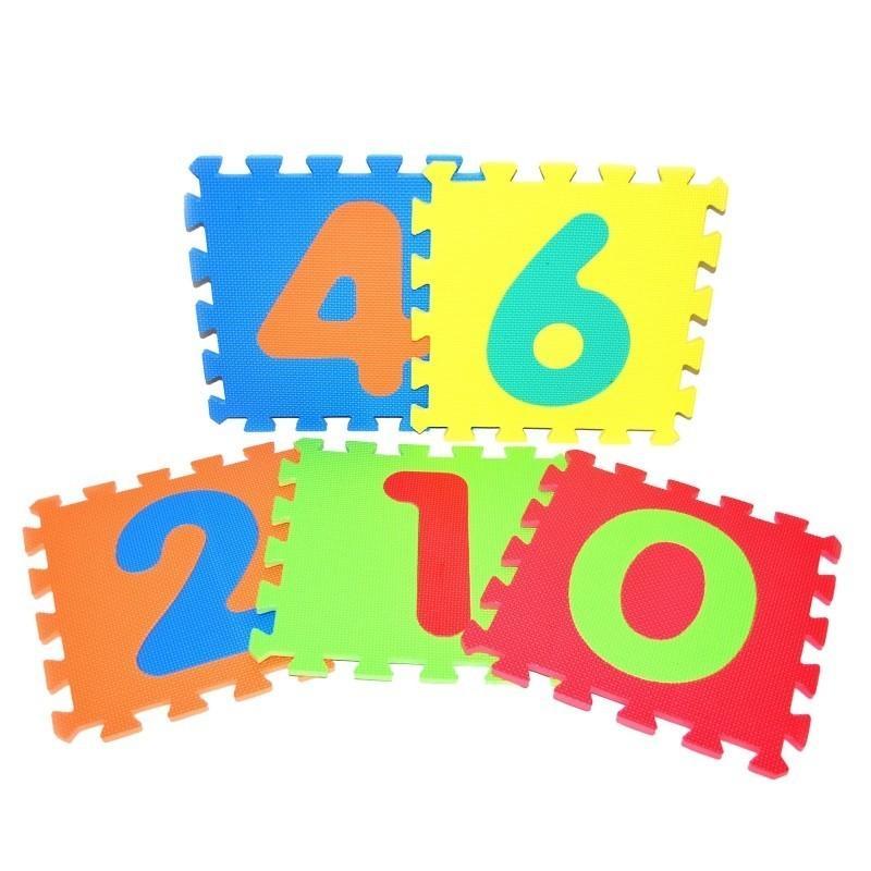 WIKY - Puha puzzle blokkok számok 30x30cm
