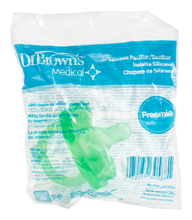 DR.BROWNS - HappyPaci Medical Preemie cumi zöld 1db (PS01650-MED)