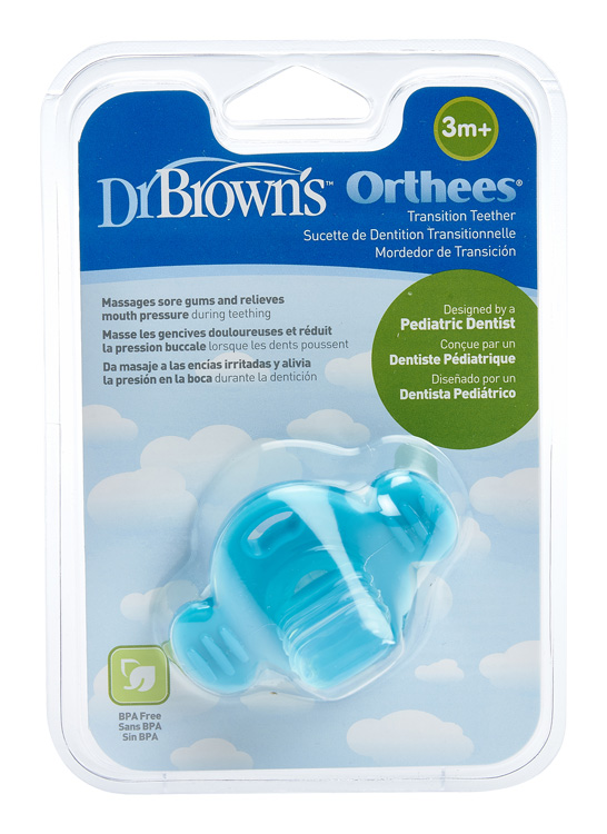 DR.BROWNS - Orthees Soother Shaped Teether 3m+ kék (TE333)