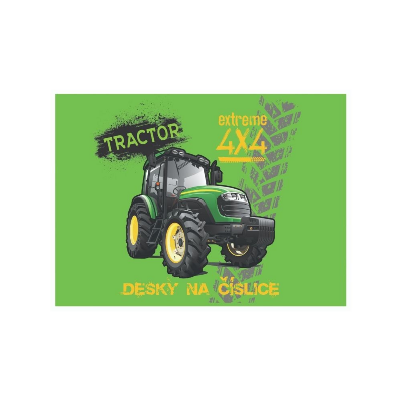 KARTON PP - Táblák számokhoz Traktor