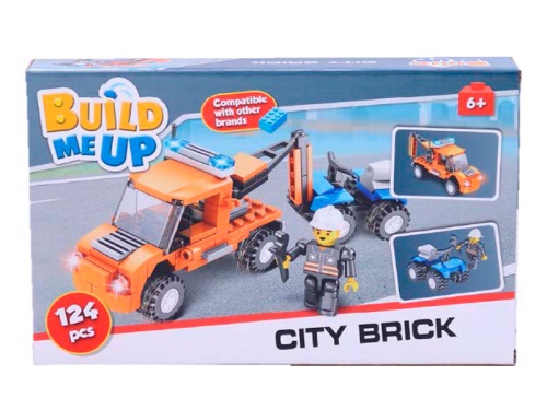 MIKRO TRADING - BuildMeUP építőkészletek - City brick 124db dobozban