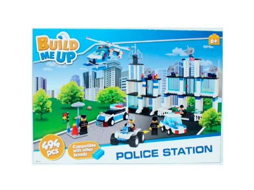 MIKRO TRADING - BuildMeUP építőkészletek - Police station 494db dobozan