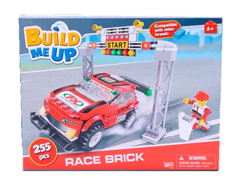 MIKRO TRADING - BuildMeUP építőkészletek - Race brick 255db dobozan