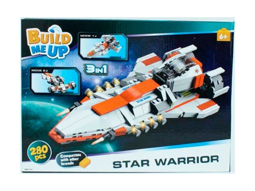 MIKRO TRADING - BuildMeUP építőkészletek - Star warrior 3v1 203db dobozan