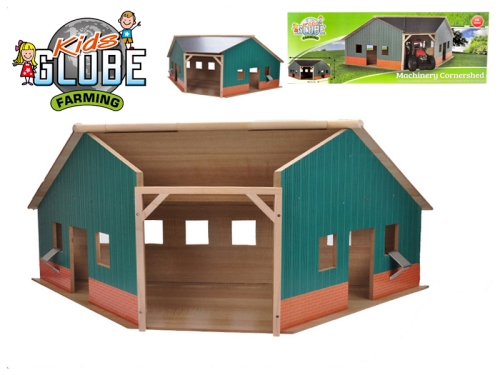 MIKRO TRADING - Kids Globe Farming fából készült garázs/farm 40